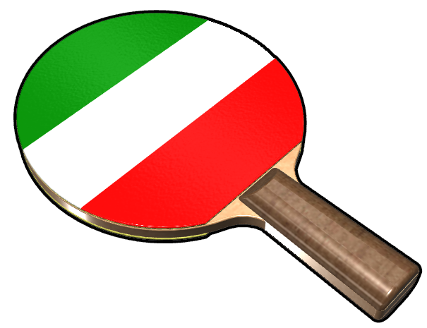 卓球ラケット　国旗バージョン　イタリア